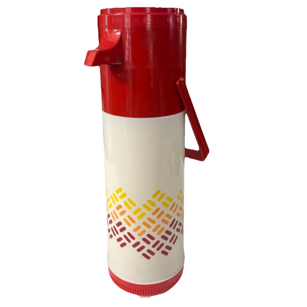 Vintage Aladdin Thermos PUMP-A-DRINK Hot or Cold Dispenser 1 QT Retro 1970s